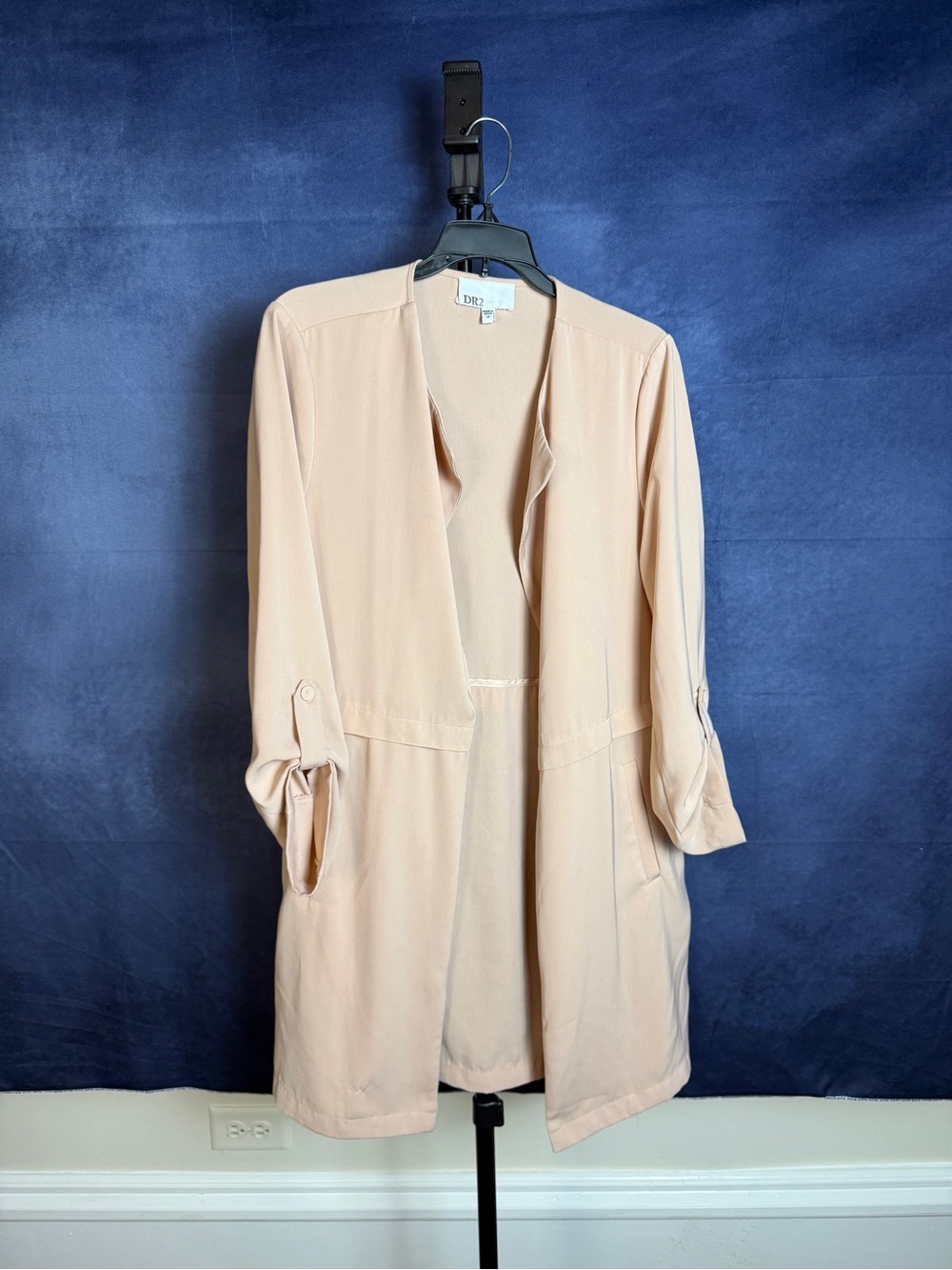 DR2 Blush Open Front Lightweight Cardigan